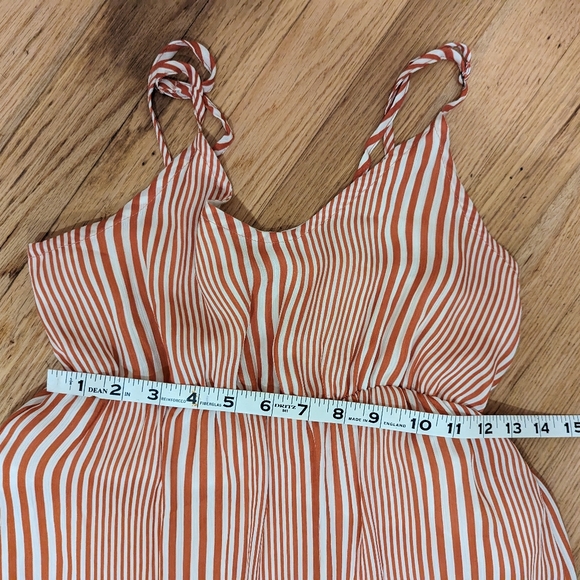 Hayden Striped Ruffle Tier Maxi Dress SZ S - Picture 4 of 12